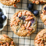 overhead muffin in cooling rack