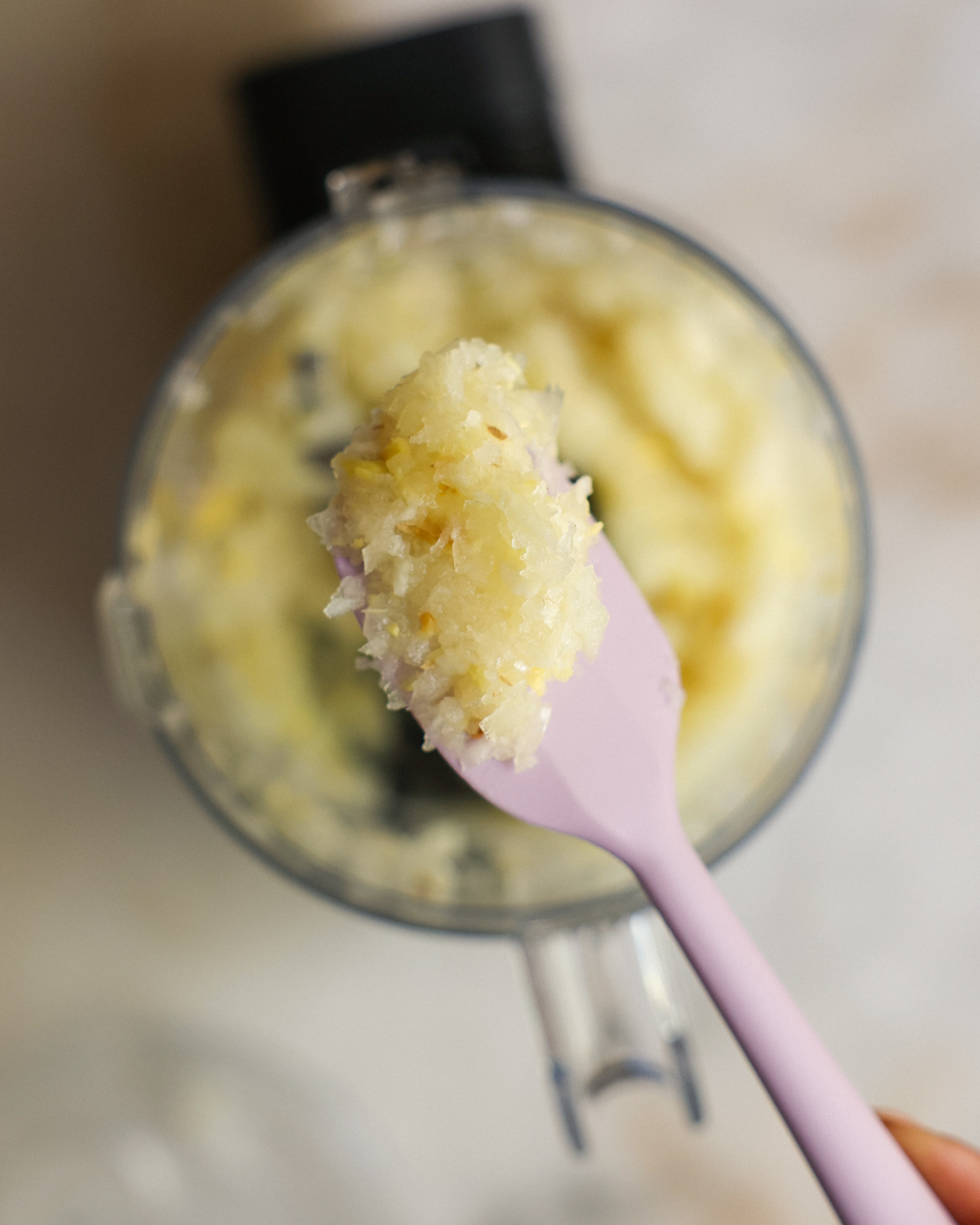 overhead minced onion