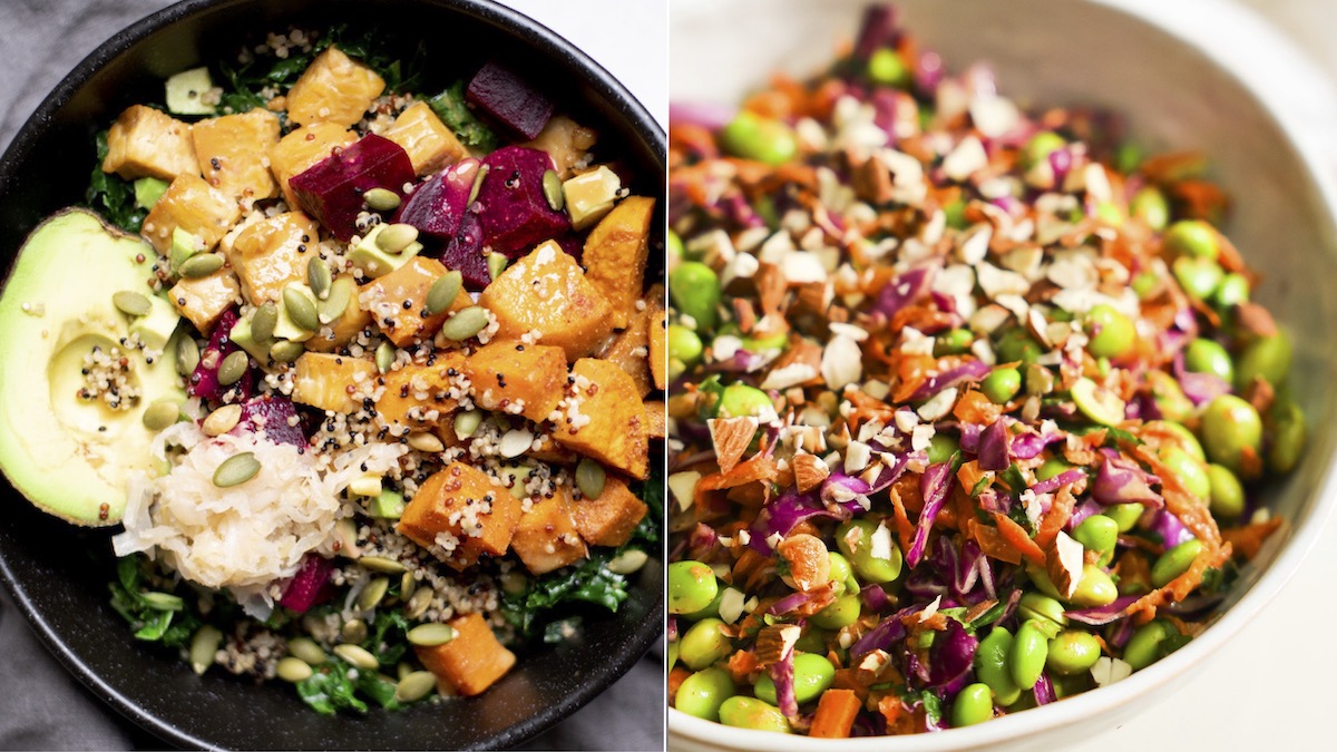 Vegan salad recipes.