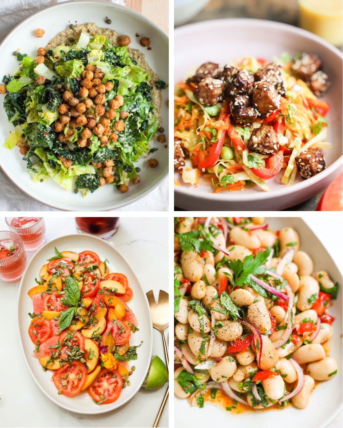 Vegan salad recipes.