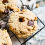 close up almond flour cookies