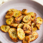 air fryer plantains on plate