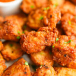 Vegan tofu nuggets.