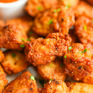 Vegan tofu nuggets.