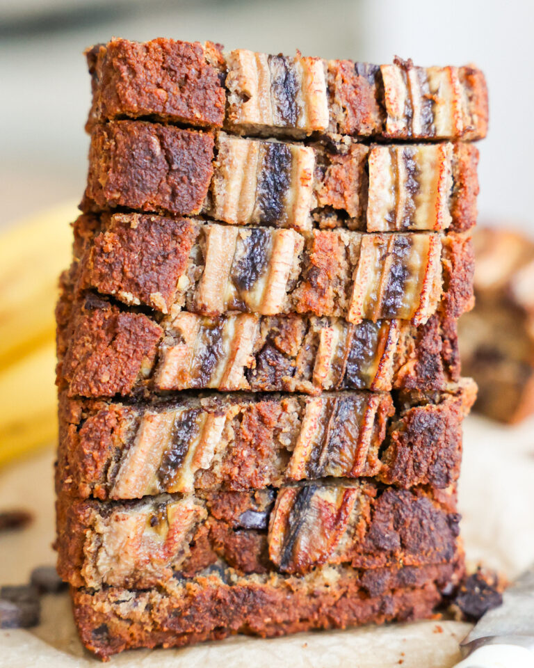 banana bread stack