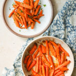 overhead sweet and savory carrots