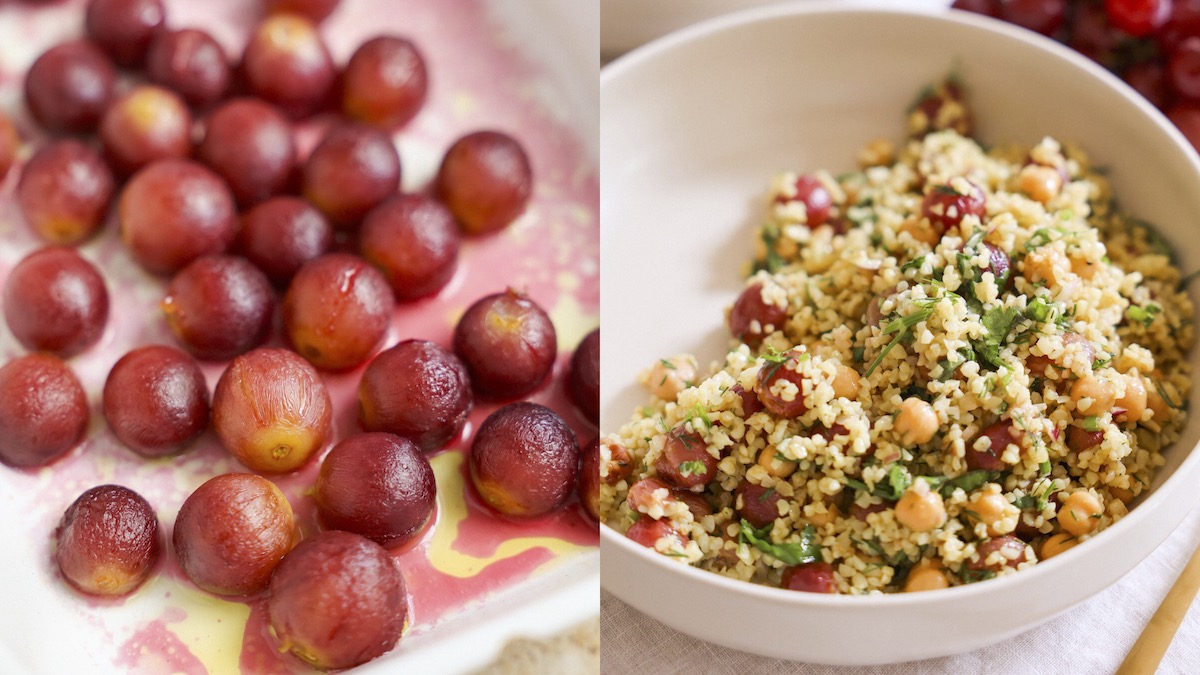 Roasted Grapes Turn a Simple Bulgur Salad into Something Extraordinary