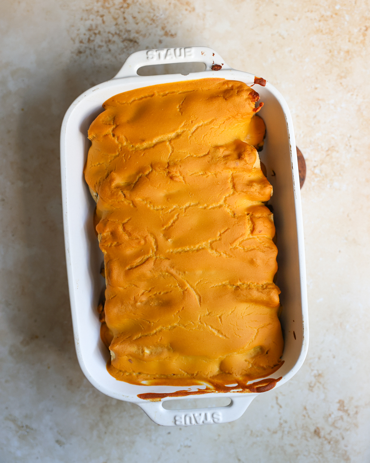 baked enchiladas overhead