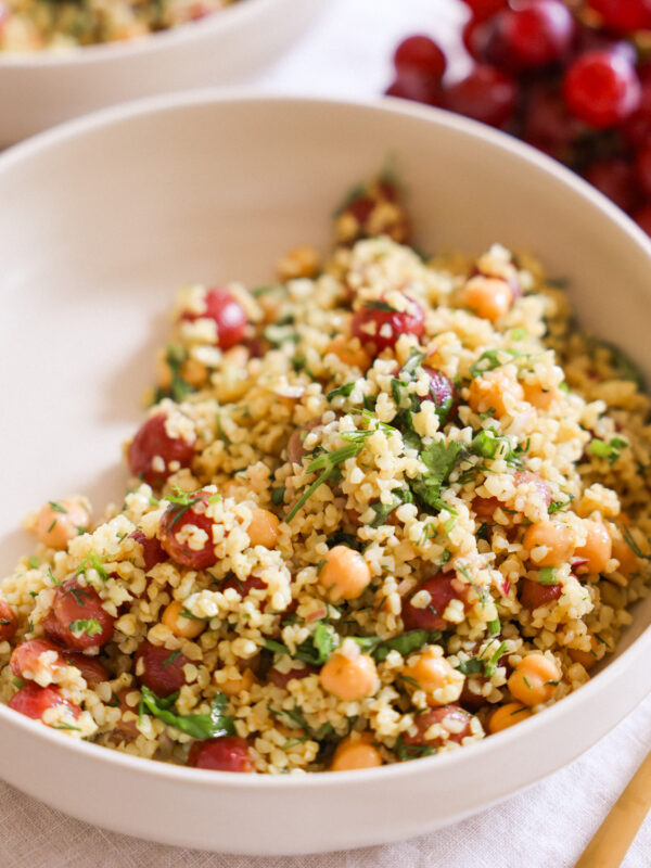 bulgur salad on plate