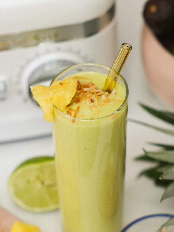 close up of smoothie