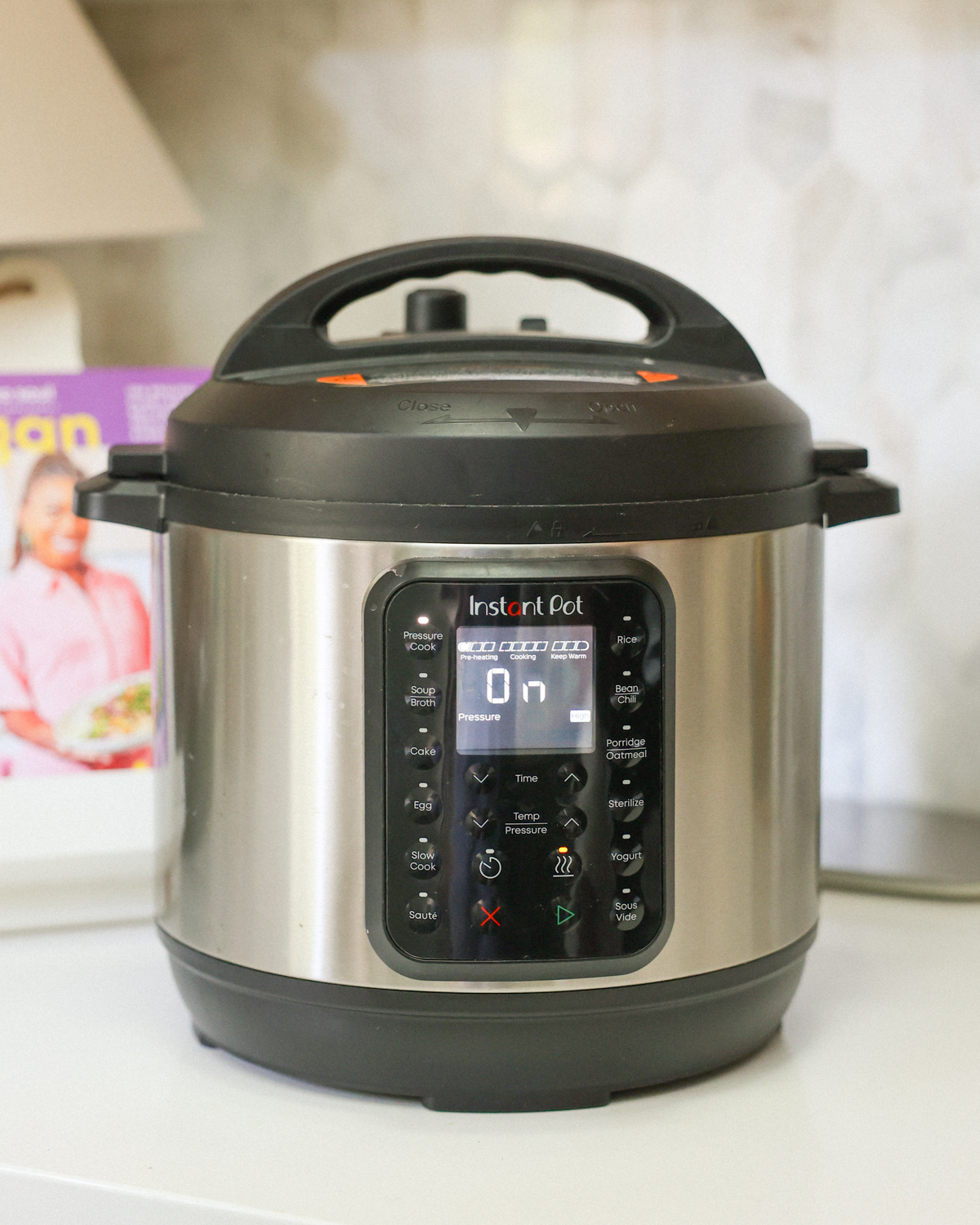 instant pot on kitchen counter