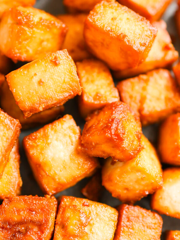 Crispy air fryer tofu.