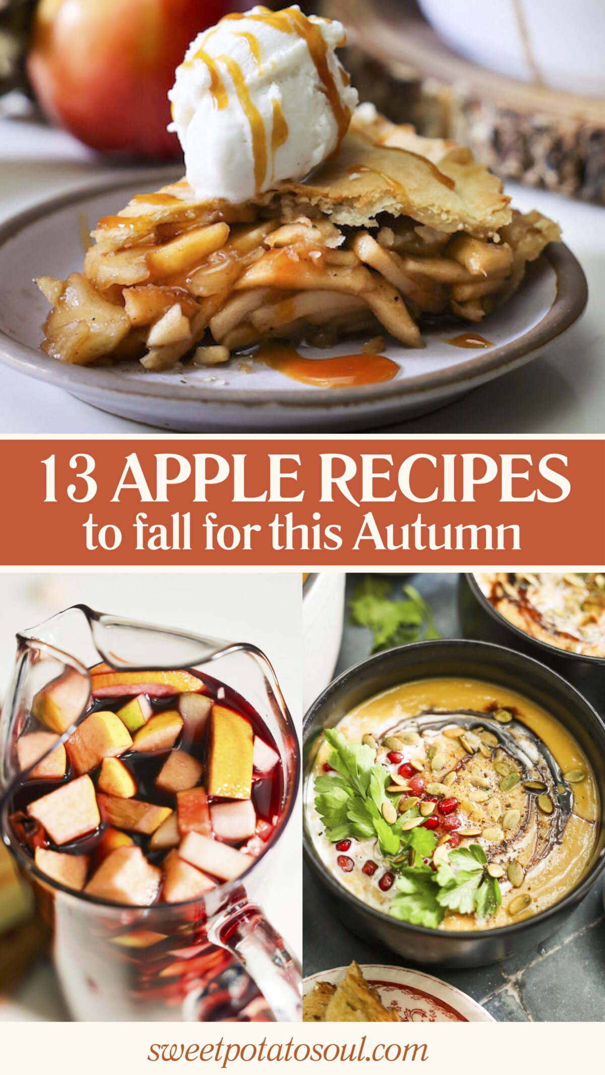 apple recipes graphic for pinterest