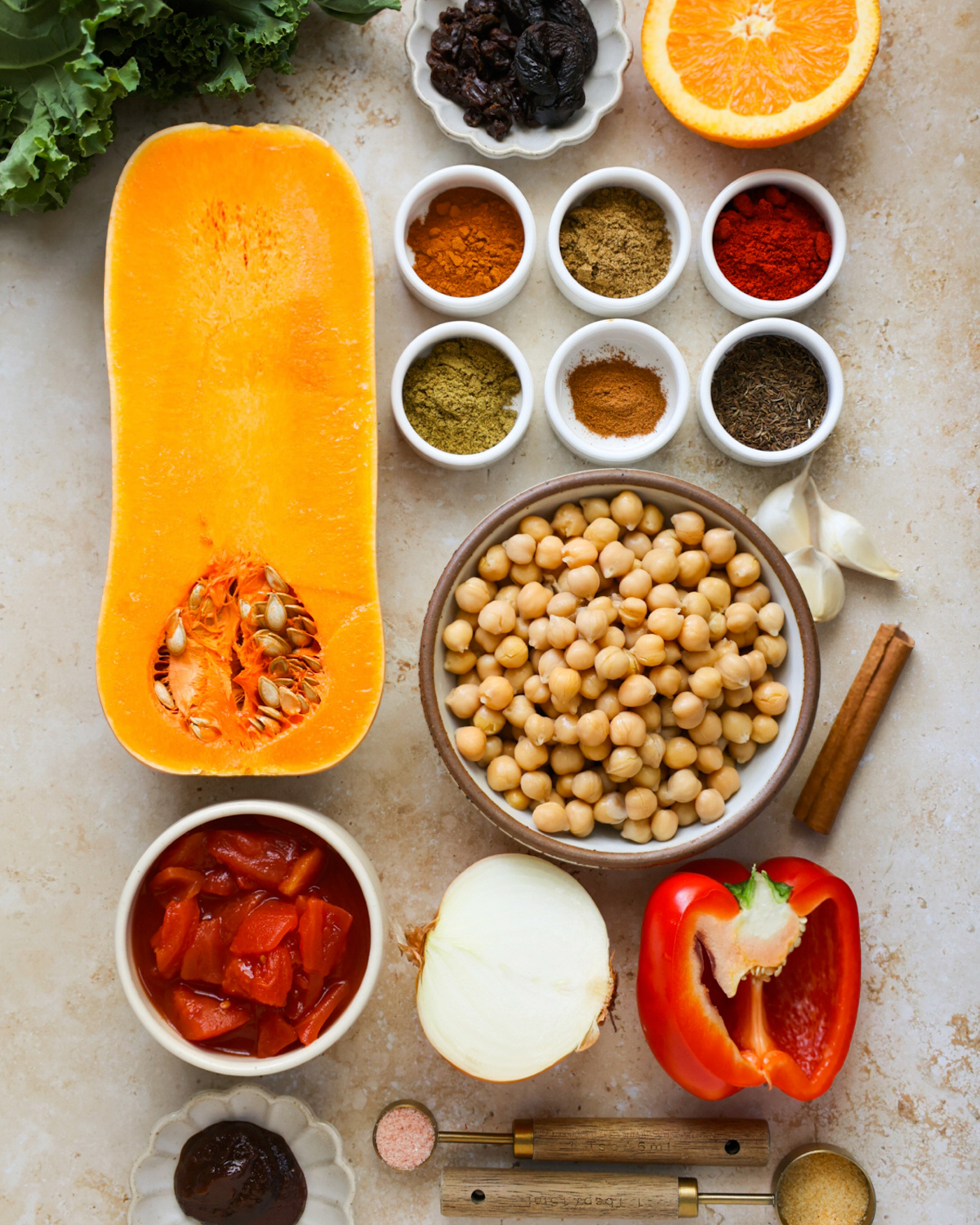 chickpea tagine ingredients