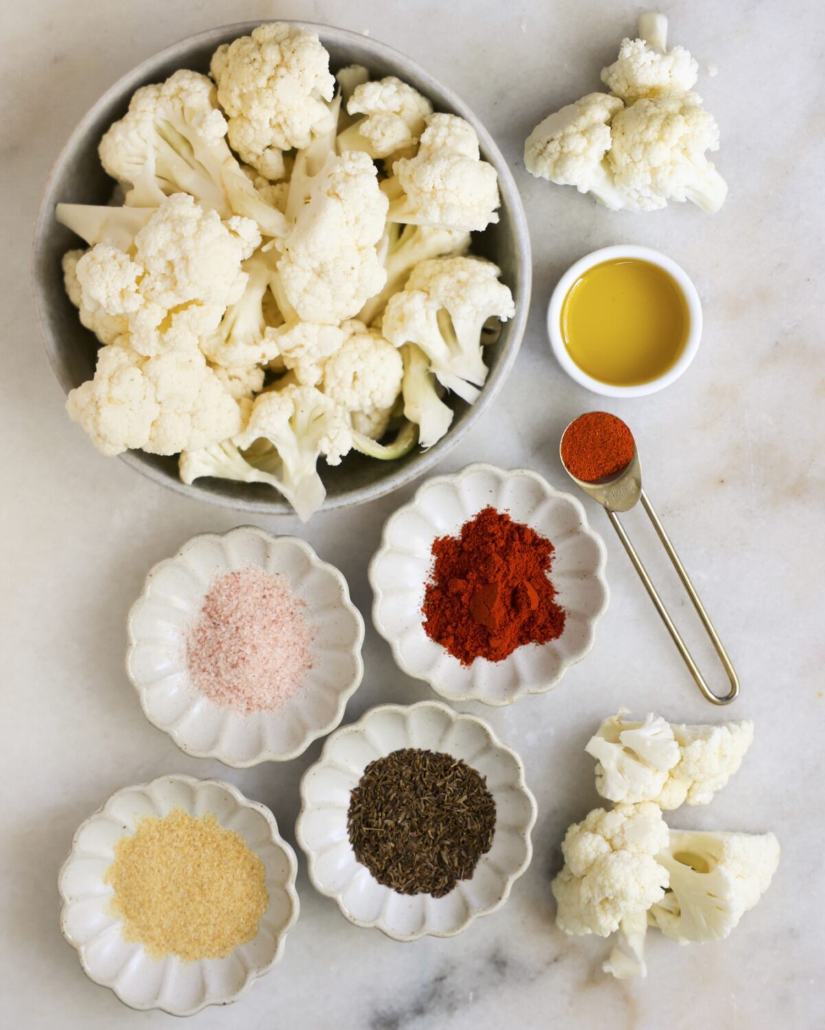 air fryer cauliflower ingredients