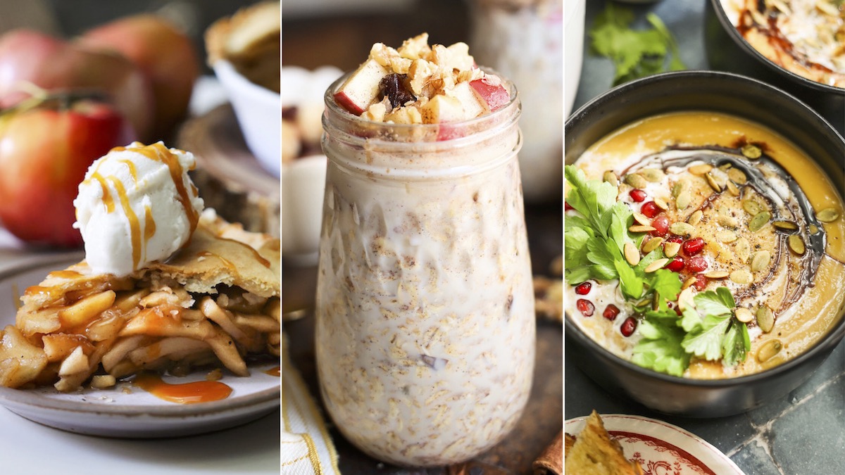 apple recipes round up graphic
