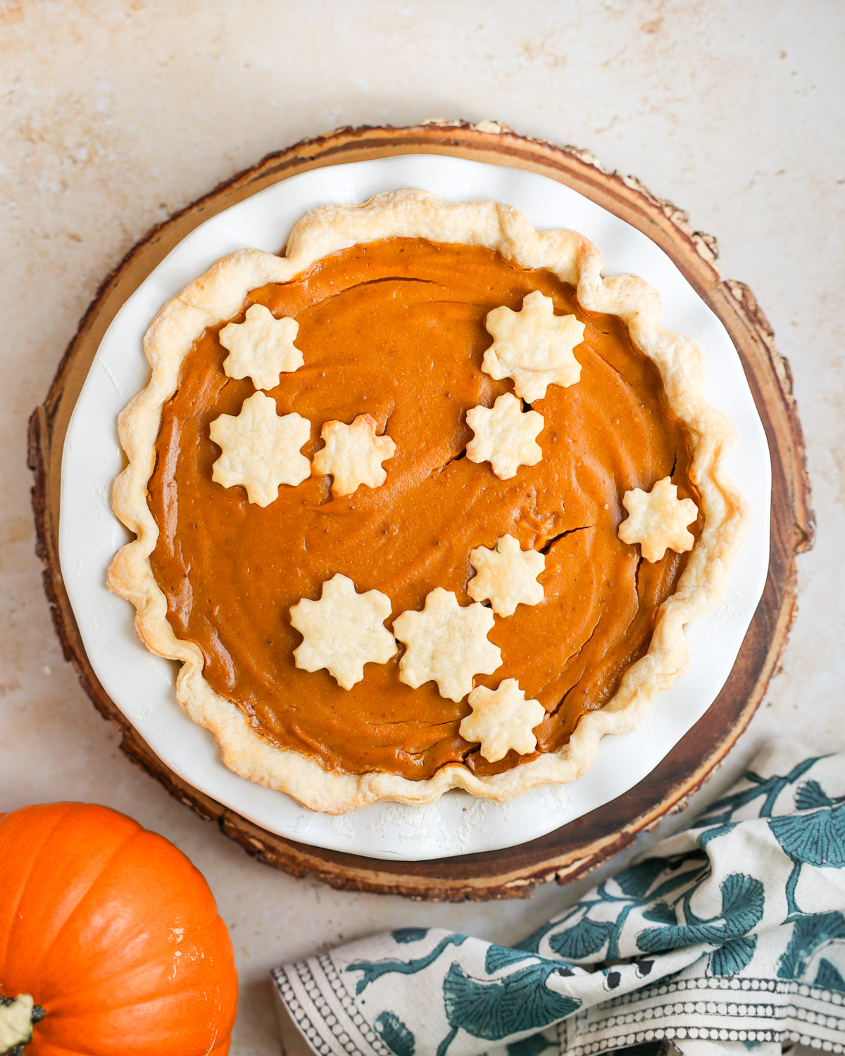 overhead pumpkin pie