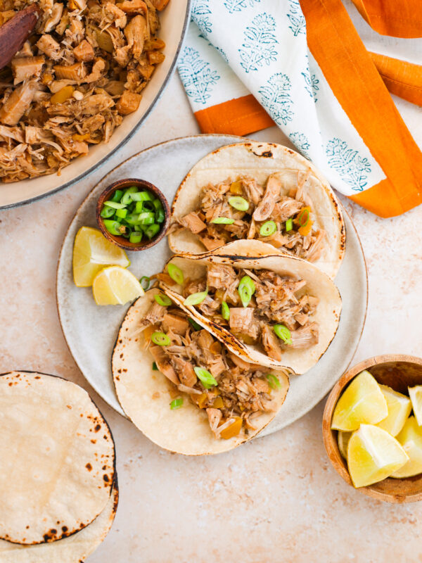 overhead jerk jackfruit tacos