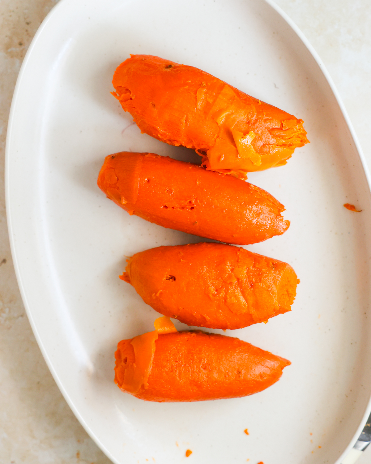 peeled sweet potatoes