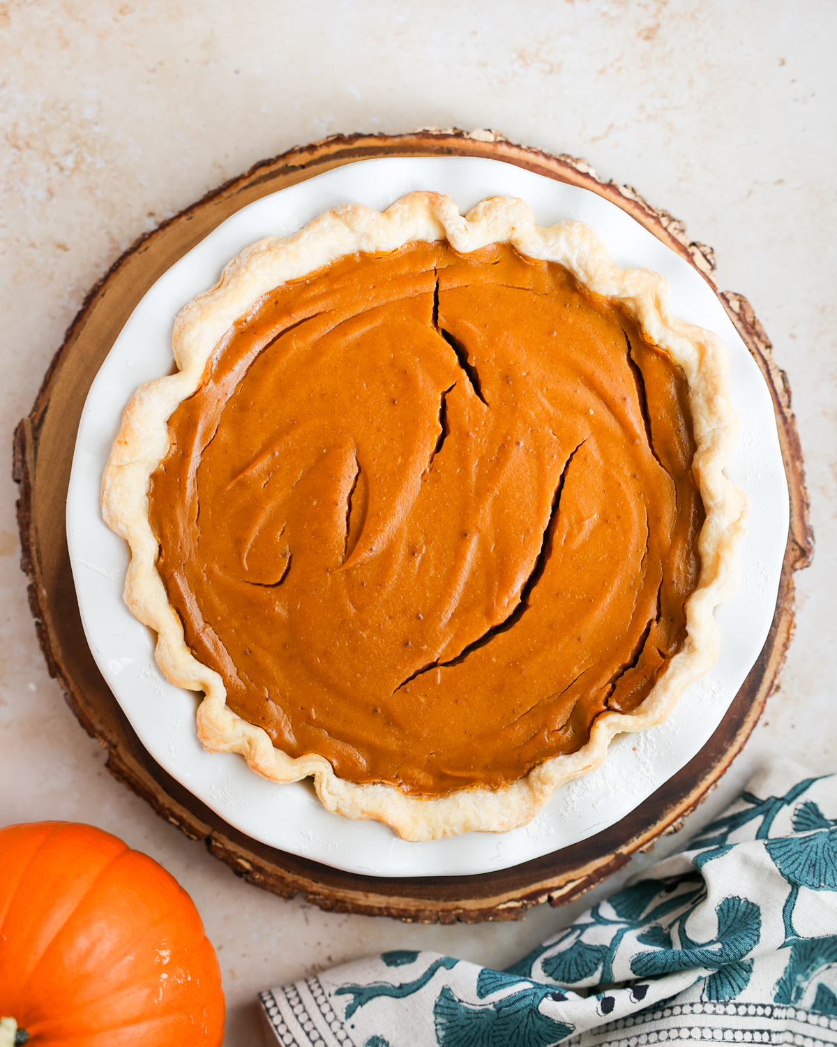 overhead pumpkin pie