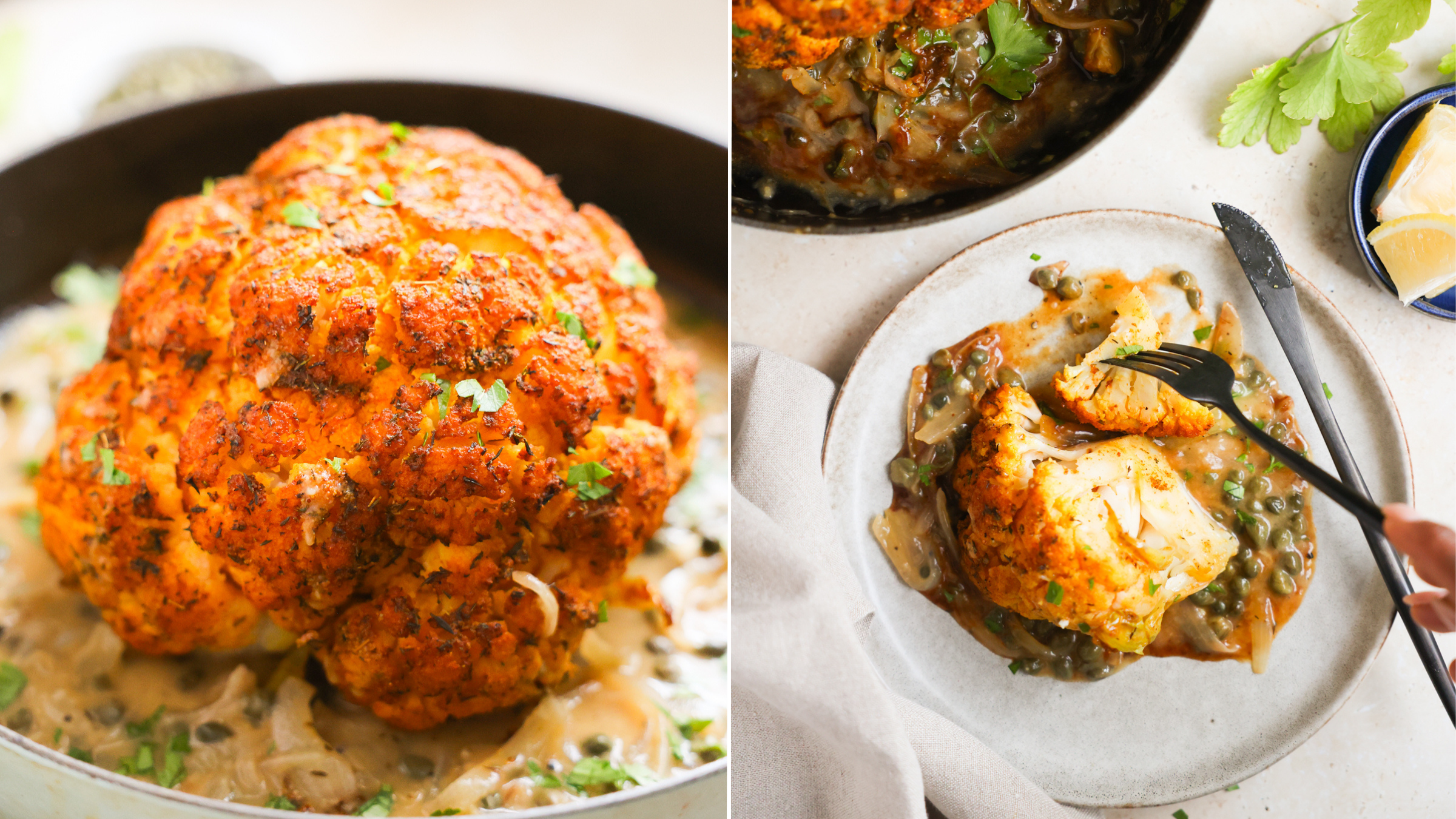 This Bright, Zesty Roast Turns Cauliflower Into a Main Event