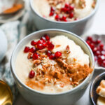 creamy quinoa porridge in bowls