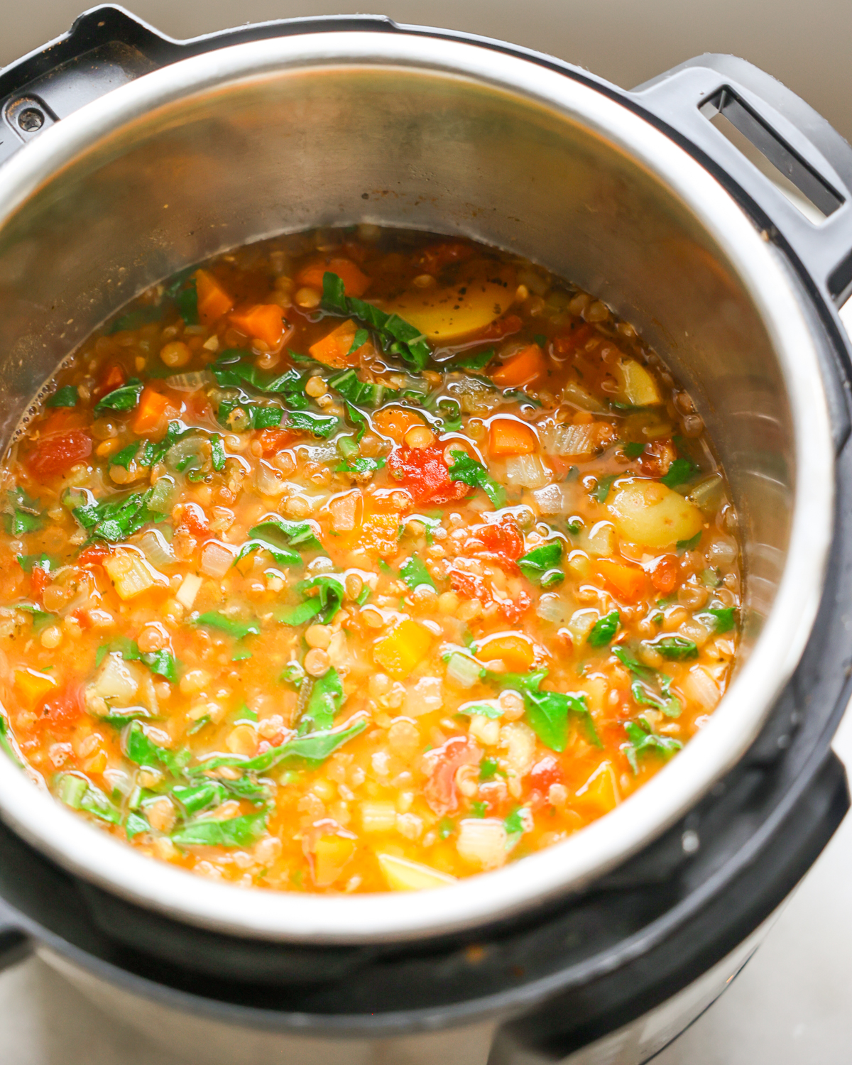 instant pot lentil soup