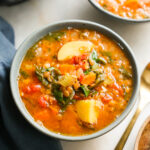 bowl of lentil soup