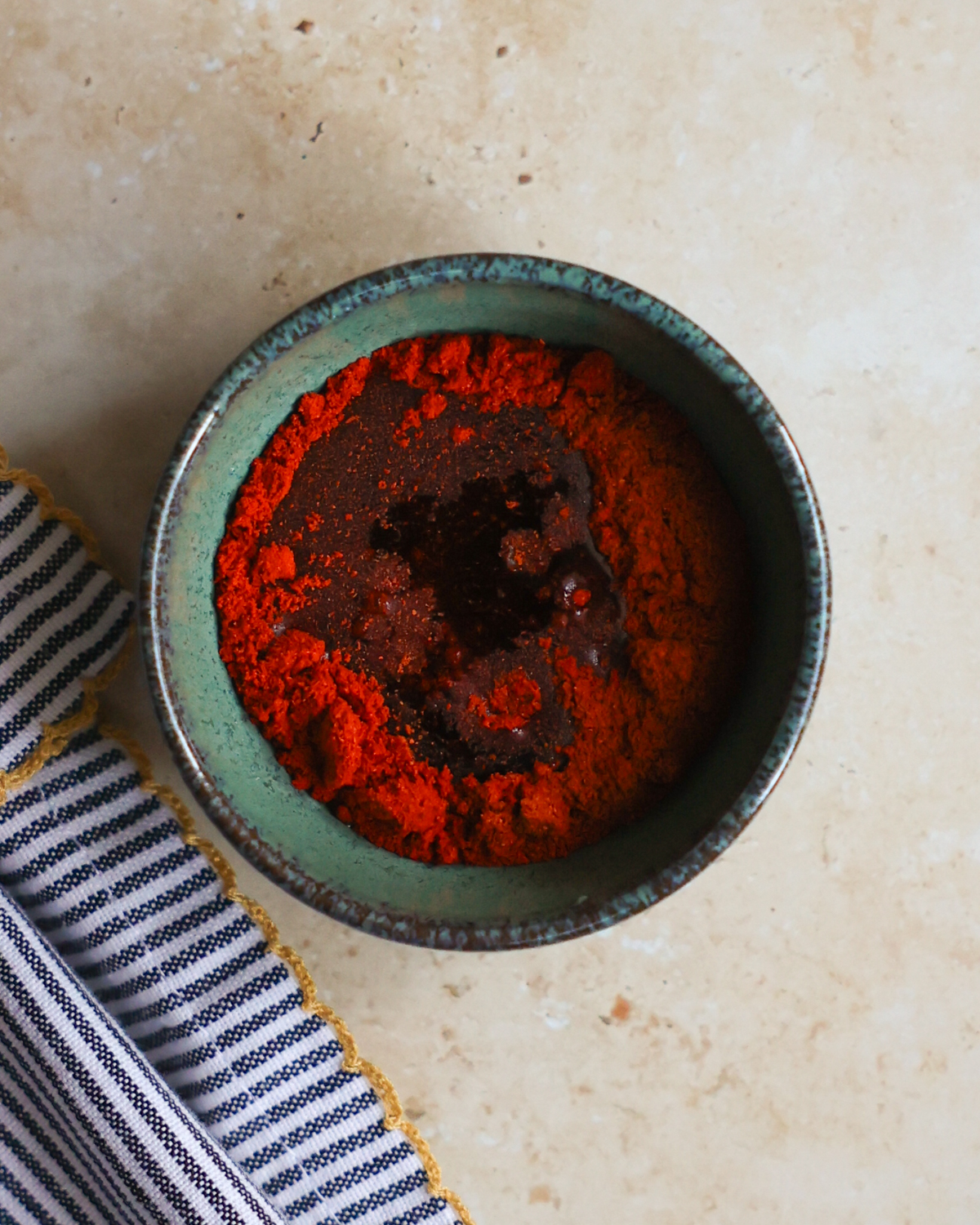 overhead smoky maple seasoning