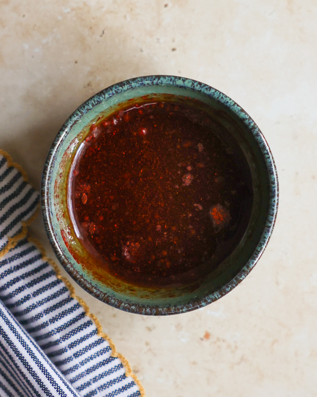 overhead smoky maple seasoning blended