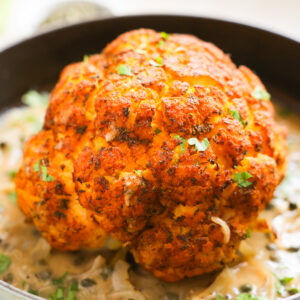 whole roasted cauliflower