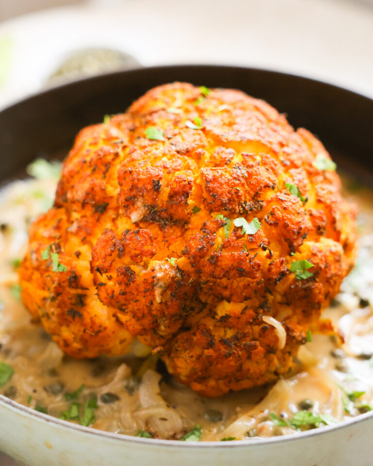 whole roasted cauliflower