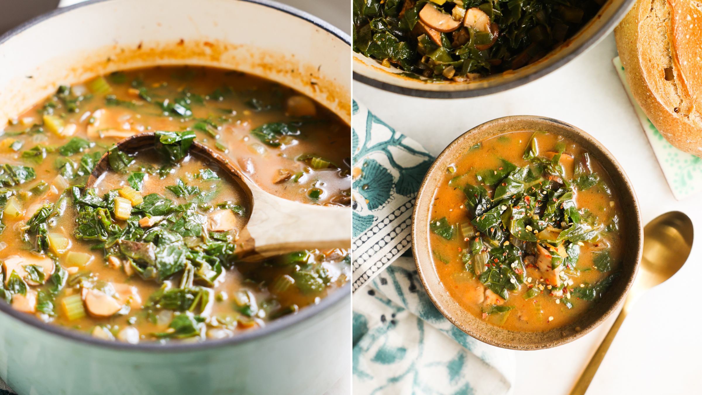 Green Gumbo (Vegan Gumbo Z'Herbes)