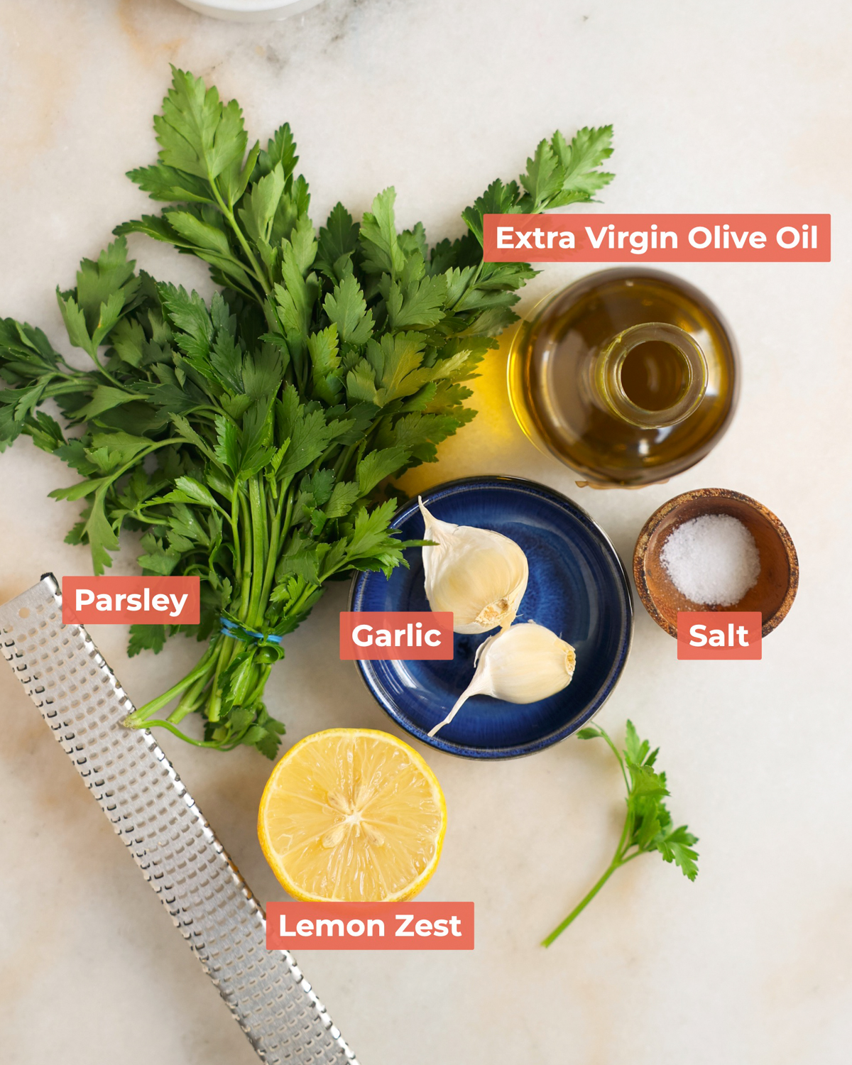 labeled gremolata ingredients