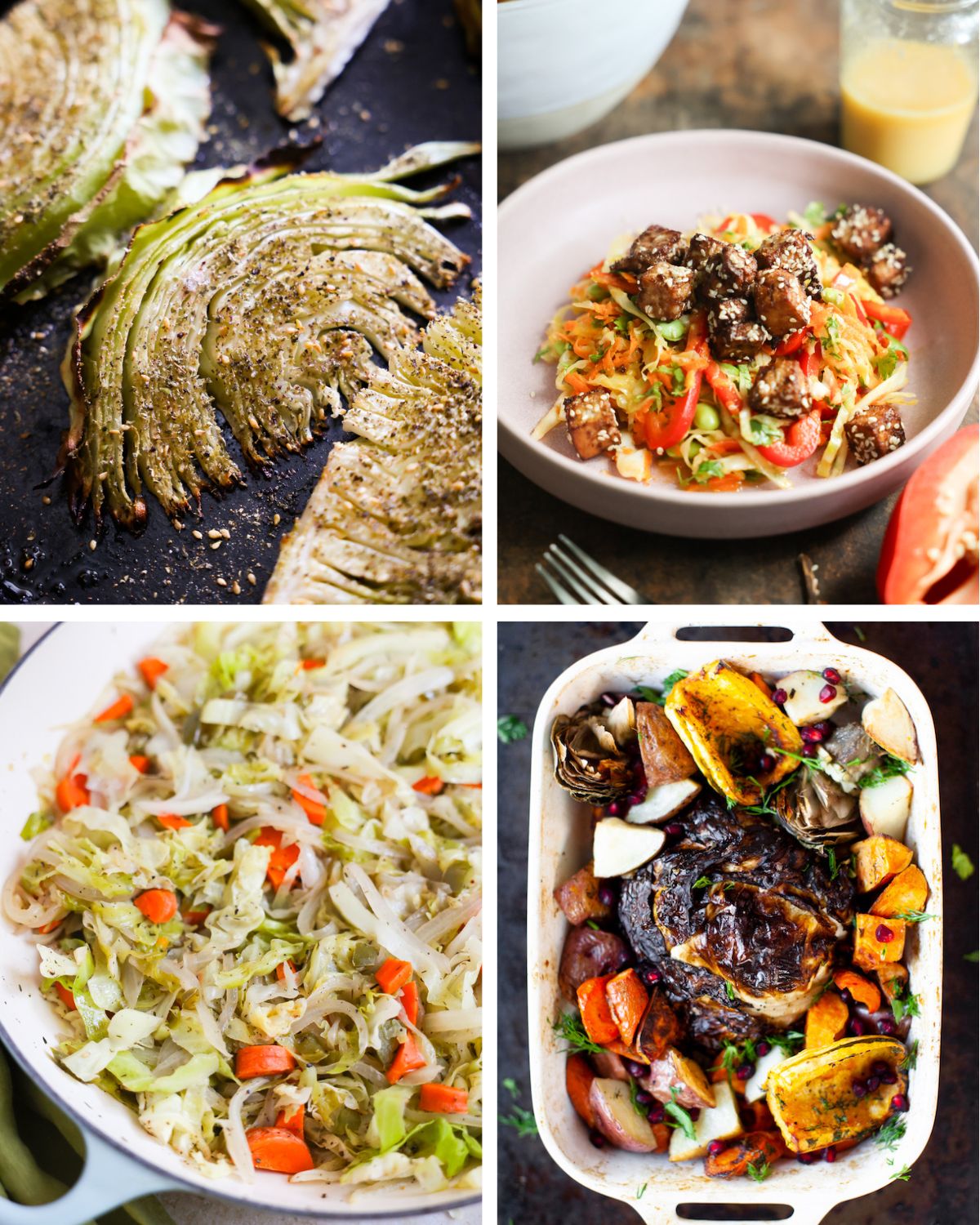 Cabbage Recipes Roundup GoVeganWay.com