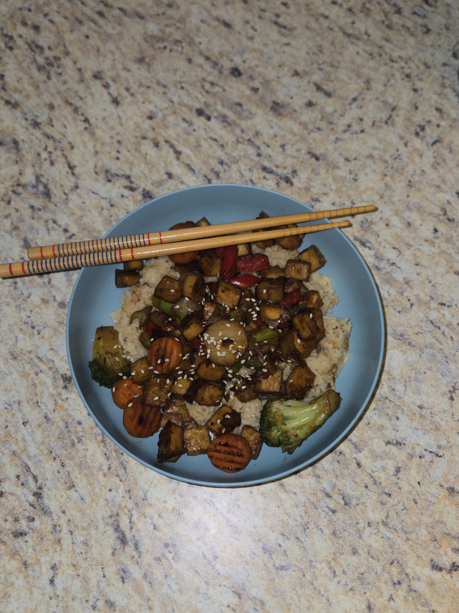 Supper club submission, crispy air fryer tofu.