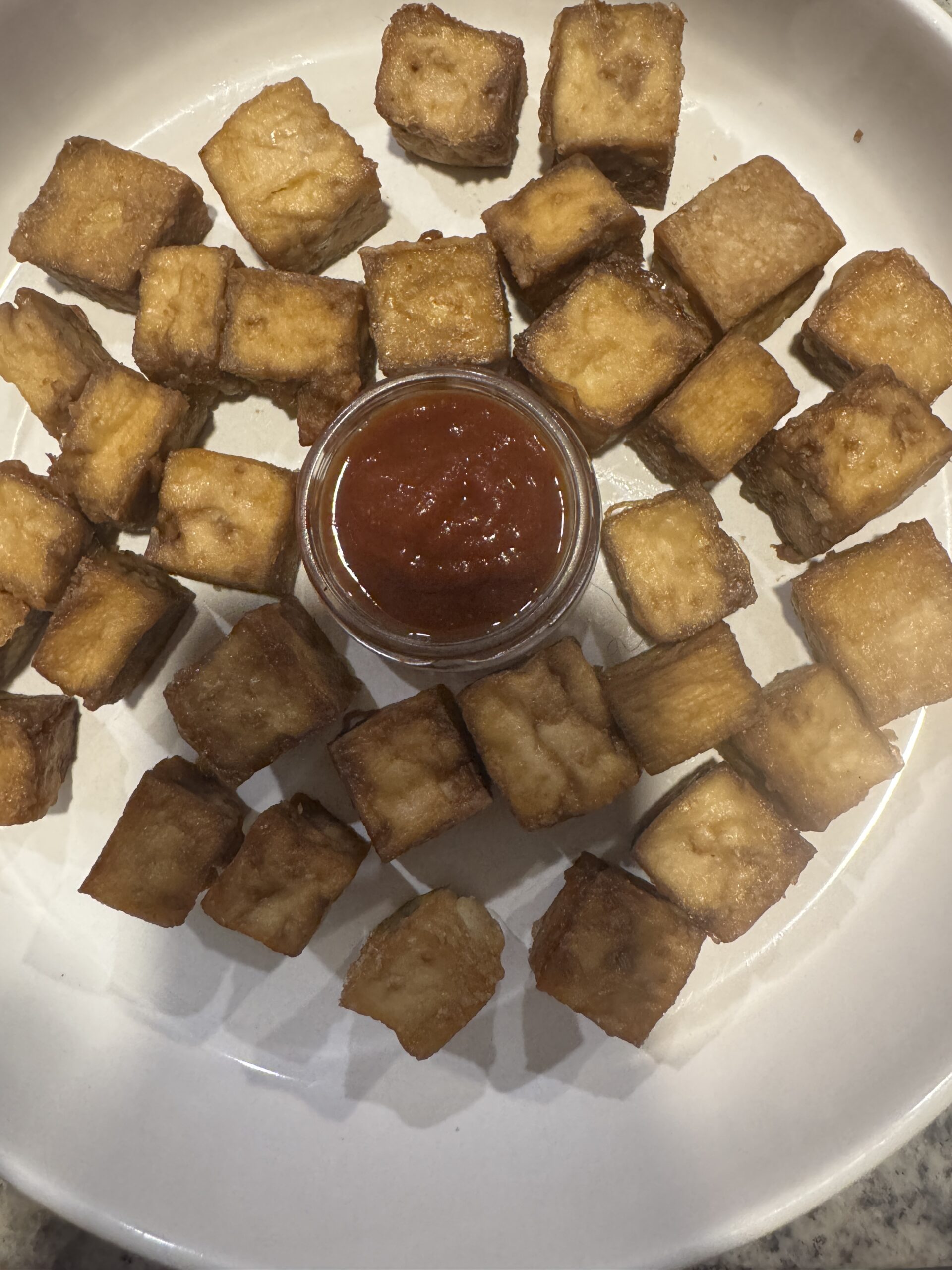 Supper club submission, crispy air fryer tofu.