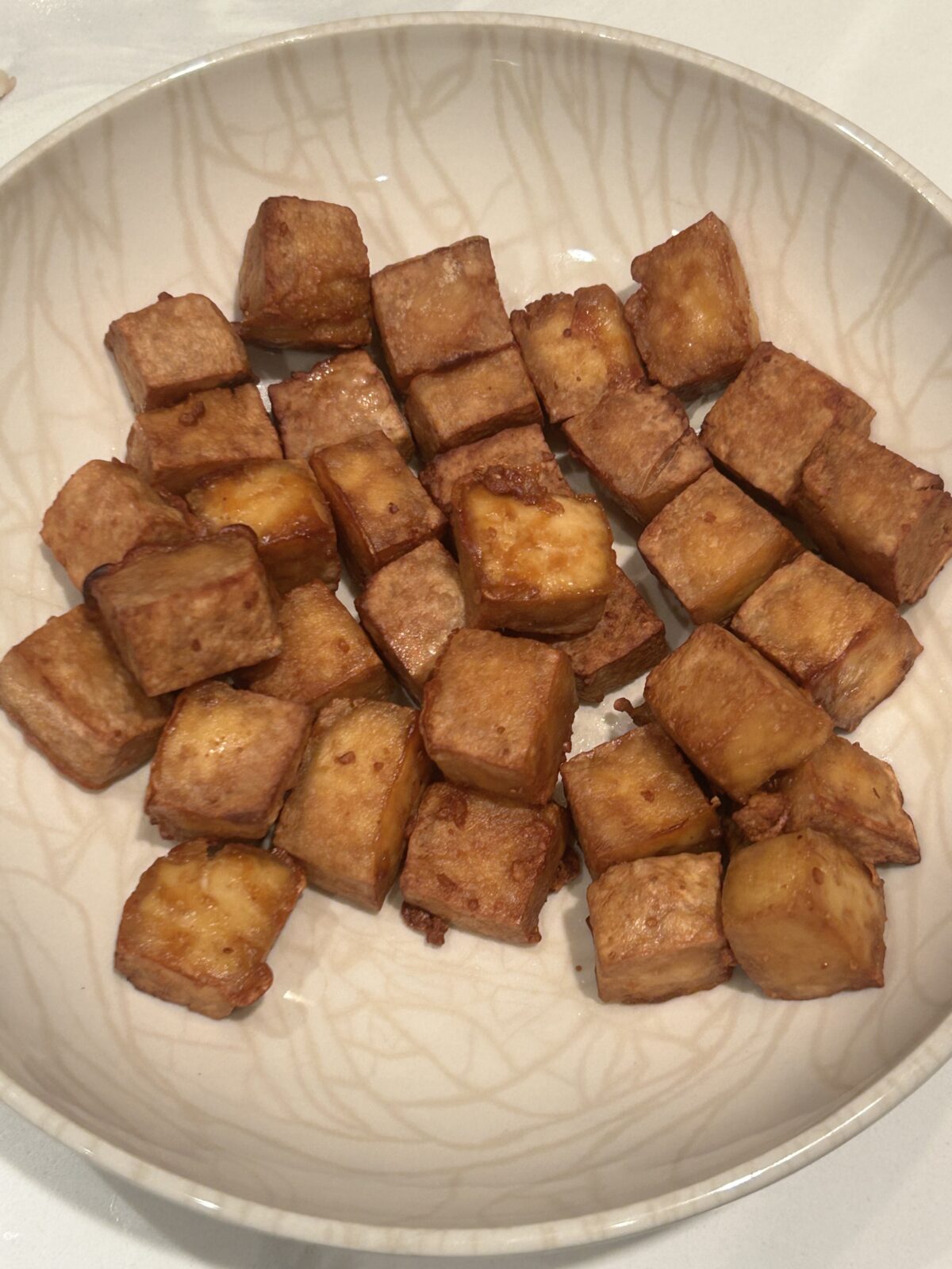Supper club submission, crispy air fryer tofu.