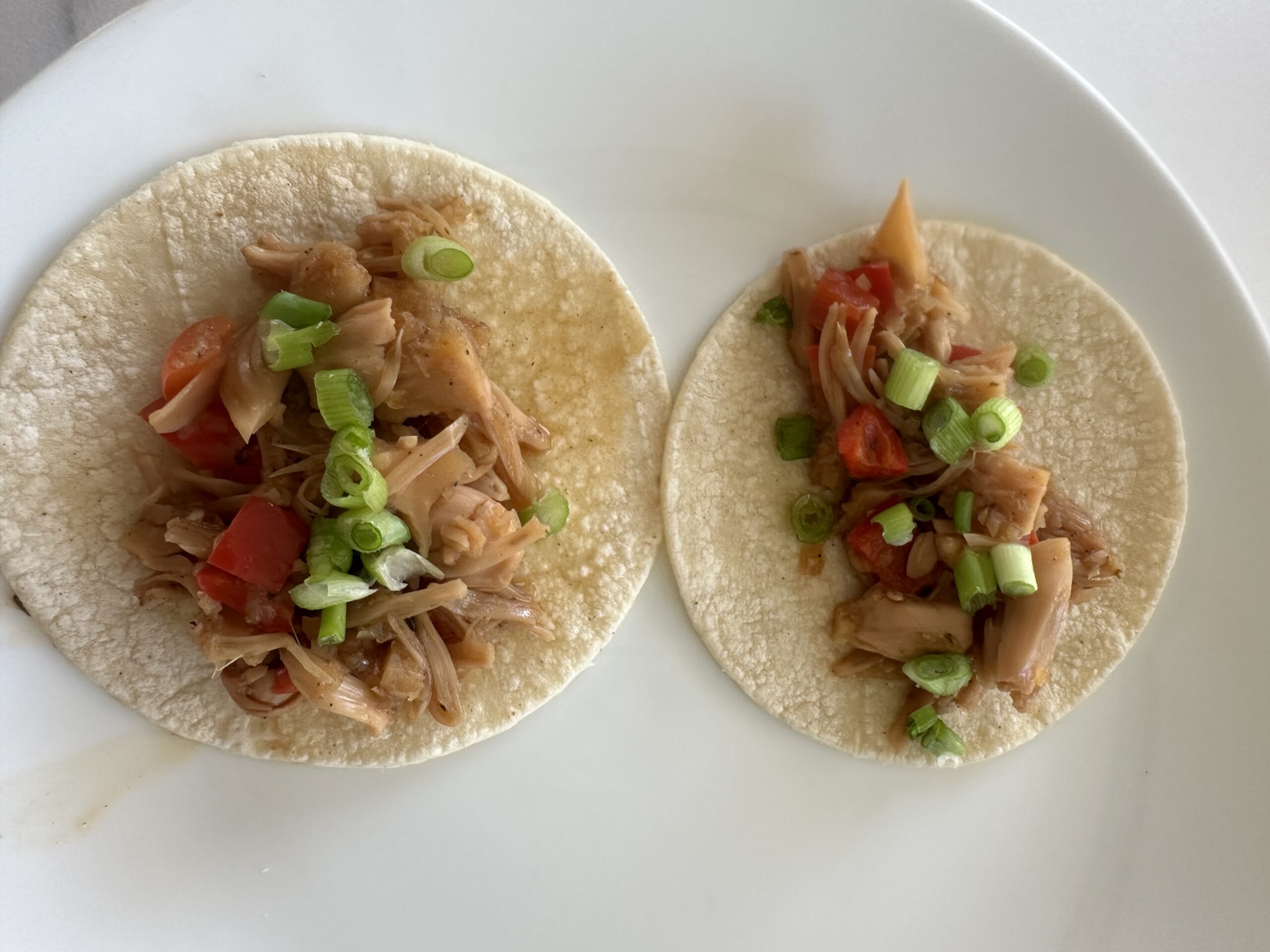 Supper club submission, jackfruit tacos.