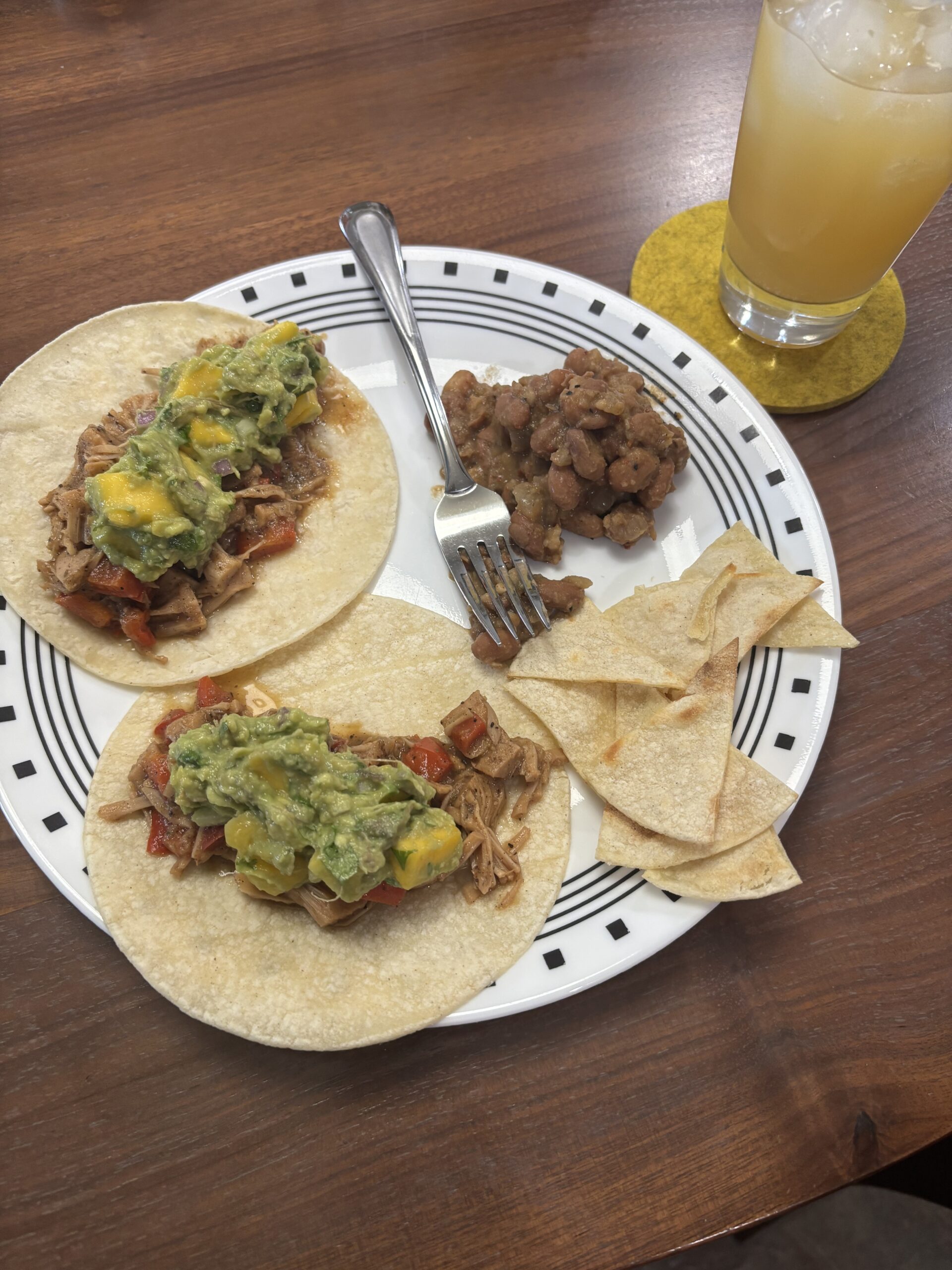 Supper club submission, jackfruit tacos.