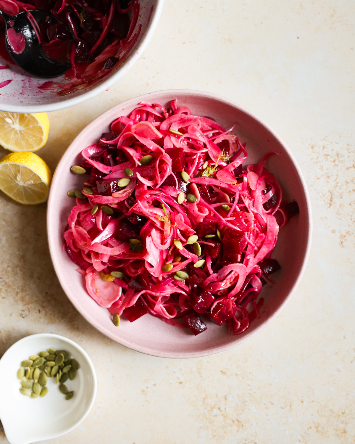 Fennel salad in a bowl.
