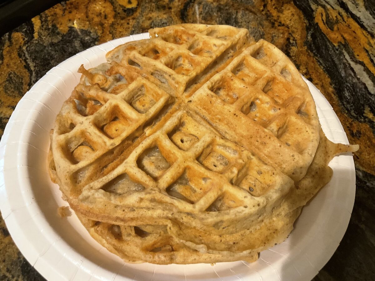 Reader submission of vegan waffles recipe.