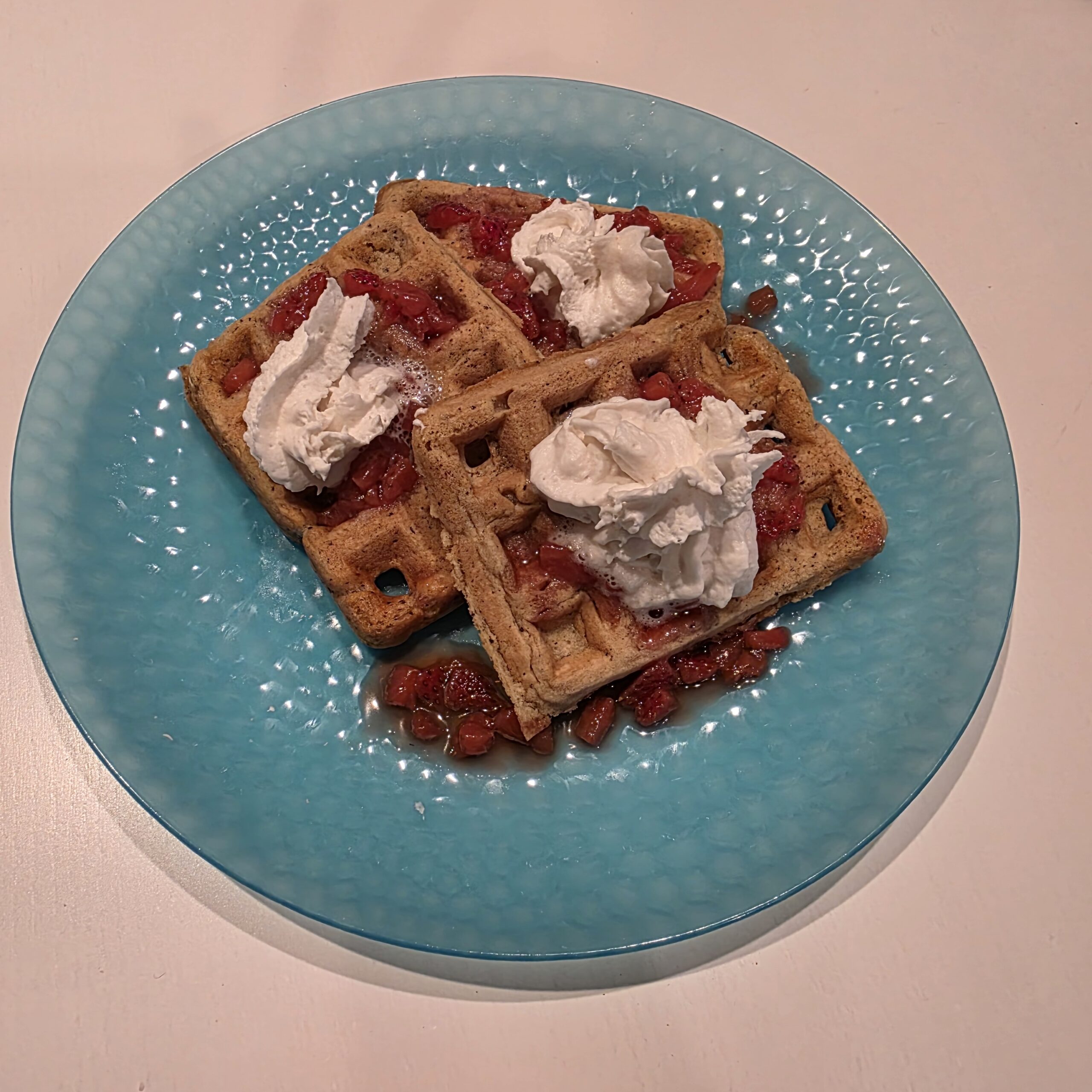 Reader submission of vegan waffles recipe.